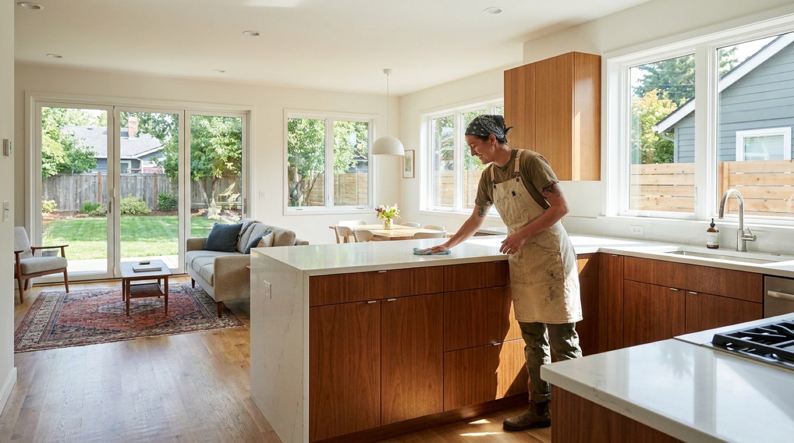 Sample house cleaning website hero